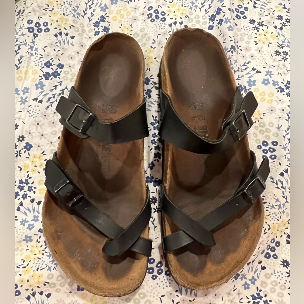 BIRKENSTOCK Mayari Black Thong Sandal